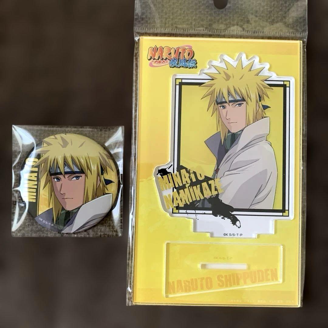 NARUTO 波風ミナト　缶バッジ　アクリルスタンド　キーホルダー　まとめ売り NARUTO 【 波風ミナト 】 缶バッジ アクキー アクスタ