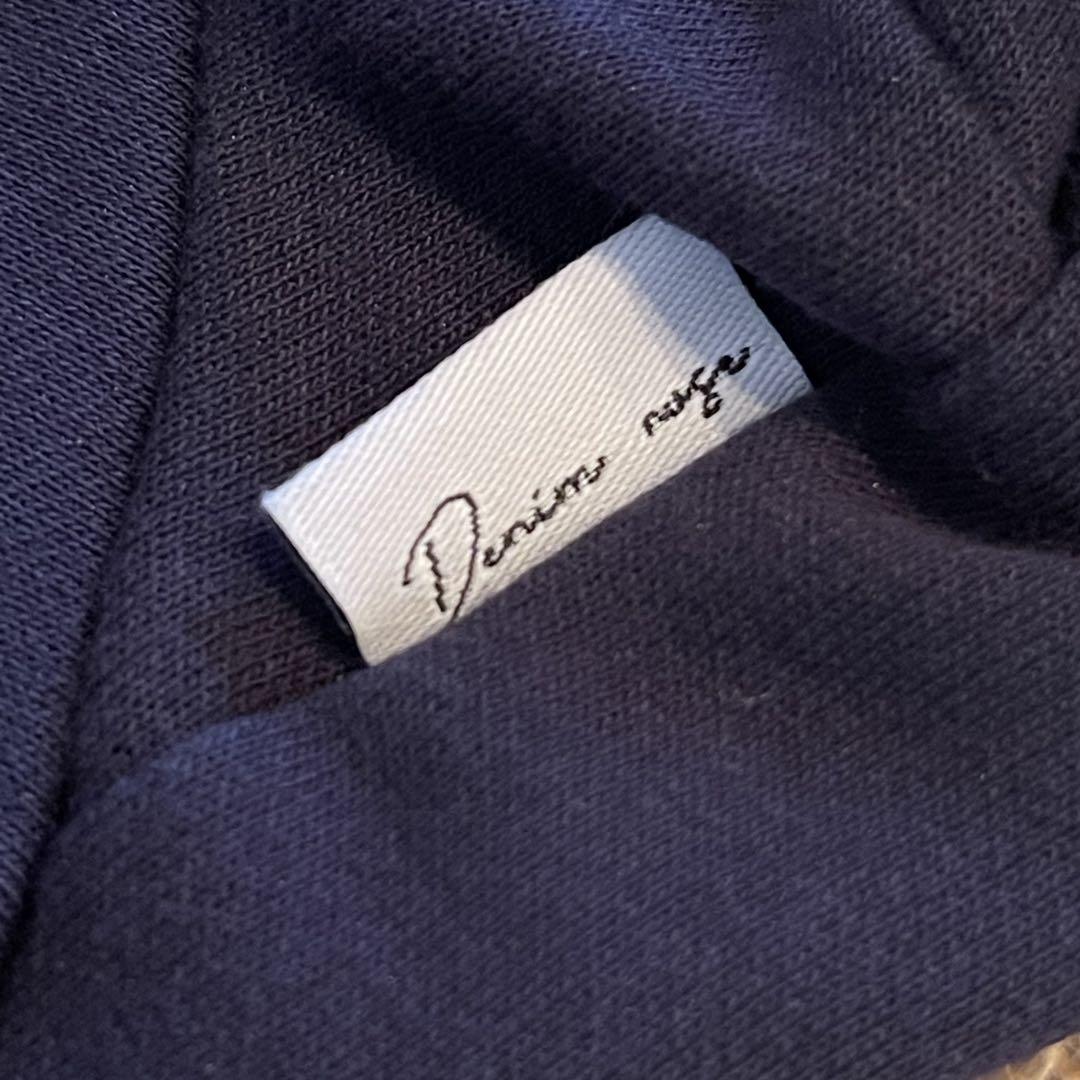 【DENIM ROSE】完売品✿小型犬用プードルワッペンパーカー ネイビーL