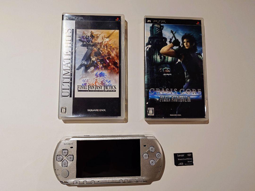 ジャンク扱い　PSP 3000 ソフト2本　メモリースティック　セット