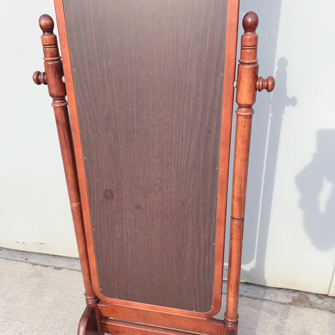 美品】karimoku カリモク スタンドミラー 150cm ダークブラウン