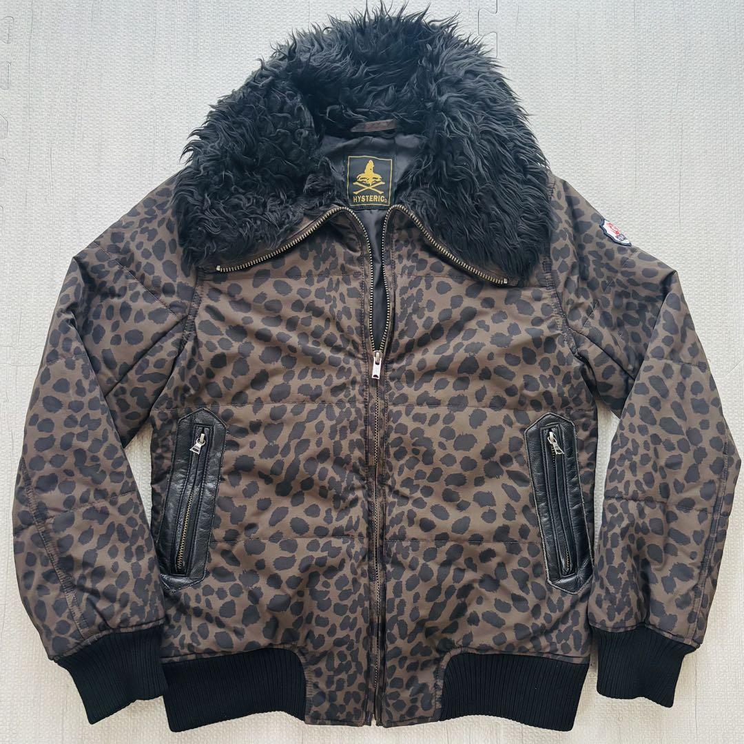極美品 ヒステリックグラマー レオパード ボンバージャケット