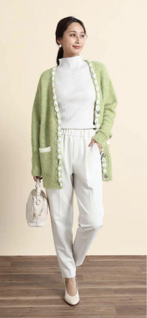 【定価¥19,800円】　FENNEL グリーンのカーディガン　ヤマダヤ 定価¥19,800円】 FENNEL グリーンのカーディガン ヤマダヤ