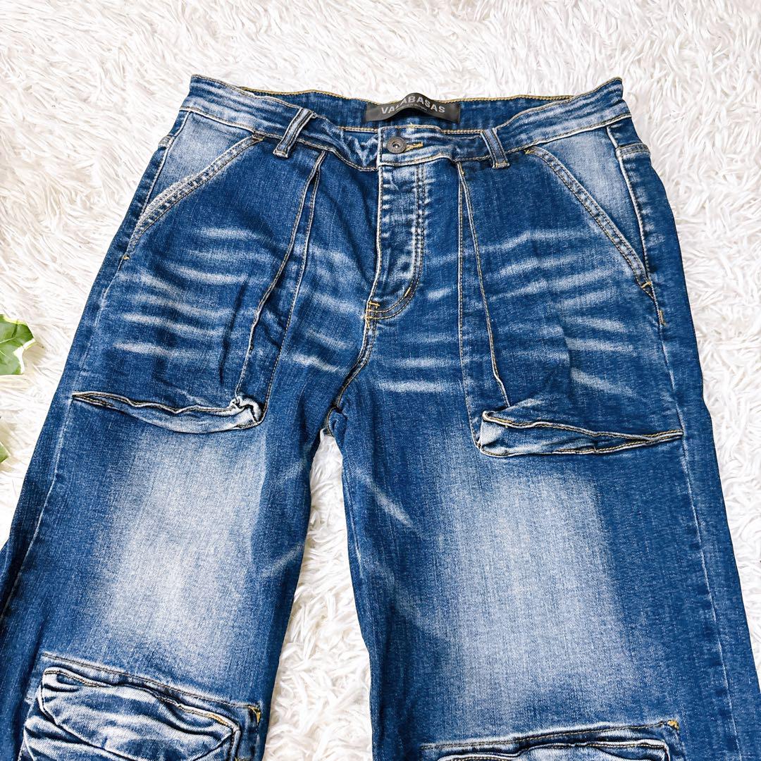 関税込み♪【VALABASAS】RAM★ バギージーンズ 希少 美品 Valabasas ヴァラバサス バギー デニムパンツ 34 XL