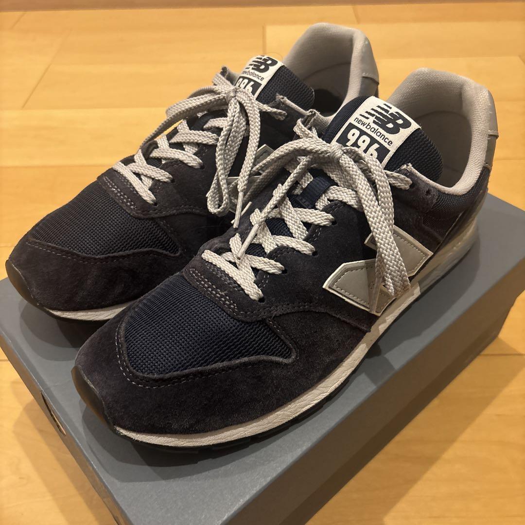 New Balance 996 ネイビー スニーカー - メルカリ