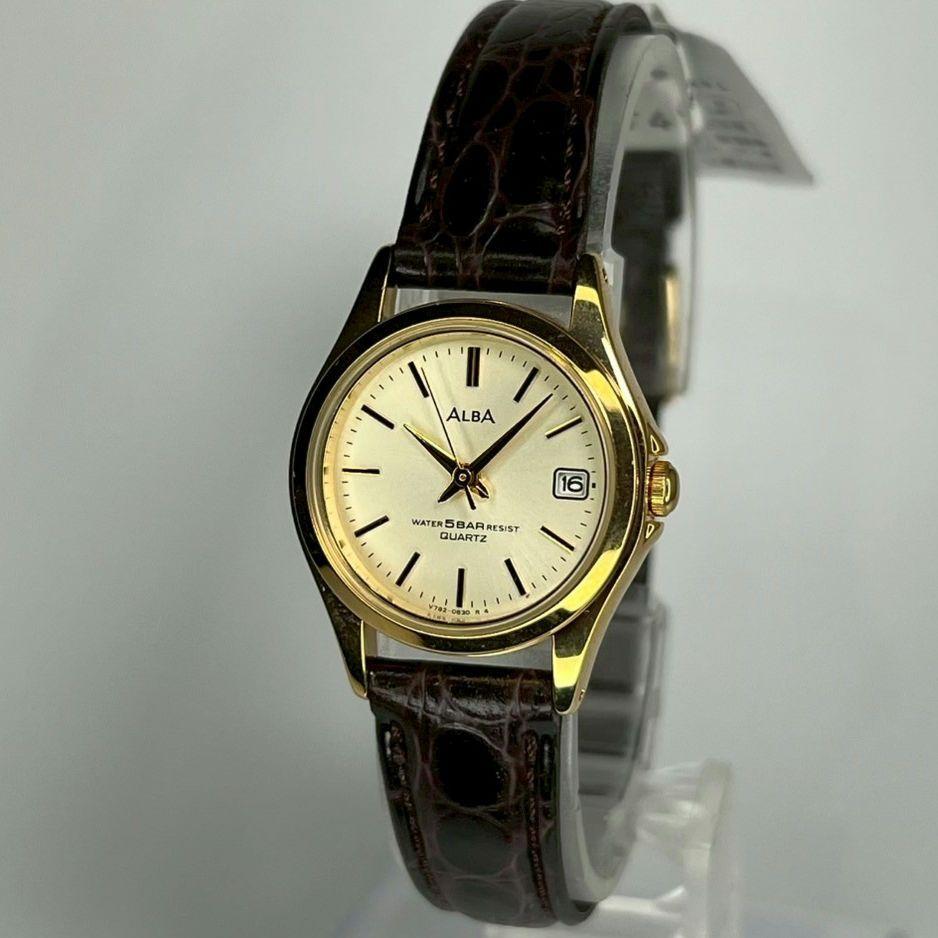 安価 ワタナベ SEIKO 未使用品 セイコー メルカリ - 電池交換済 クォーツ時計 ALBA 時計