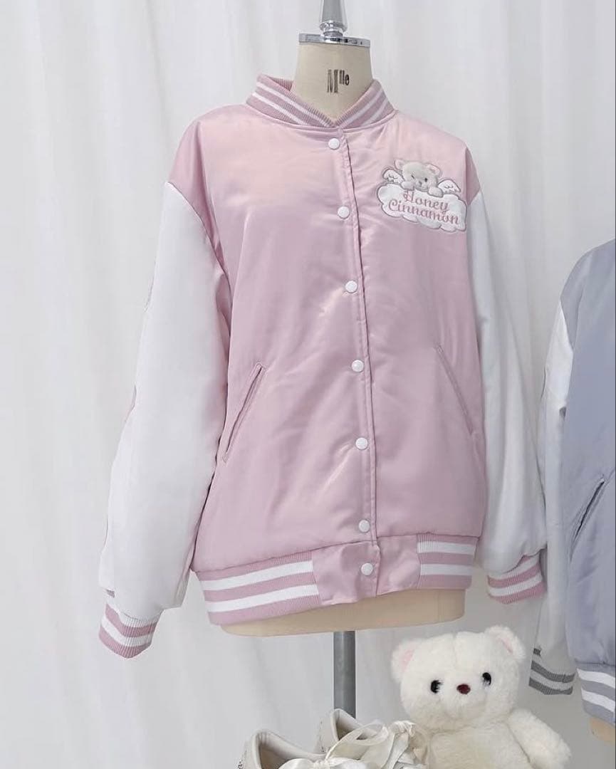 シナモンくん羽アップリケスタジャン ピンク SIZE Honey Cinnamon