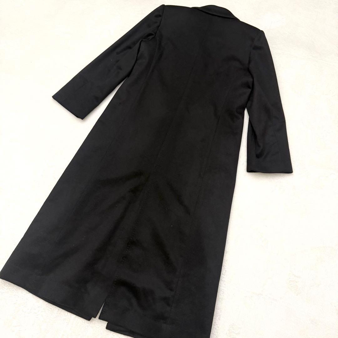 K&Mコレクション カシミヤ100% ロングコート M 日本製 ブラック