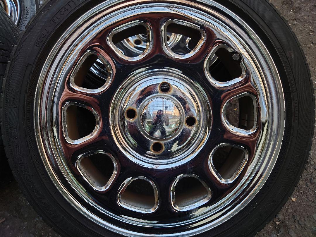 デイトナタイプ タイヤホイールセット 155/55R14　バモスなど