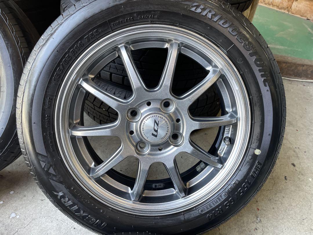 軽カー用　155/65R14 アルミセット　タント　ムーブ　エヌボックス