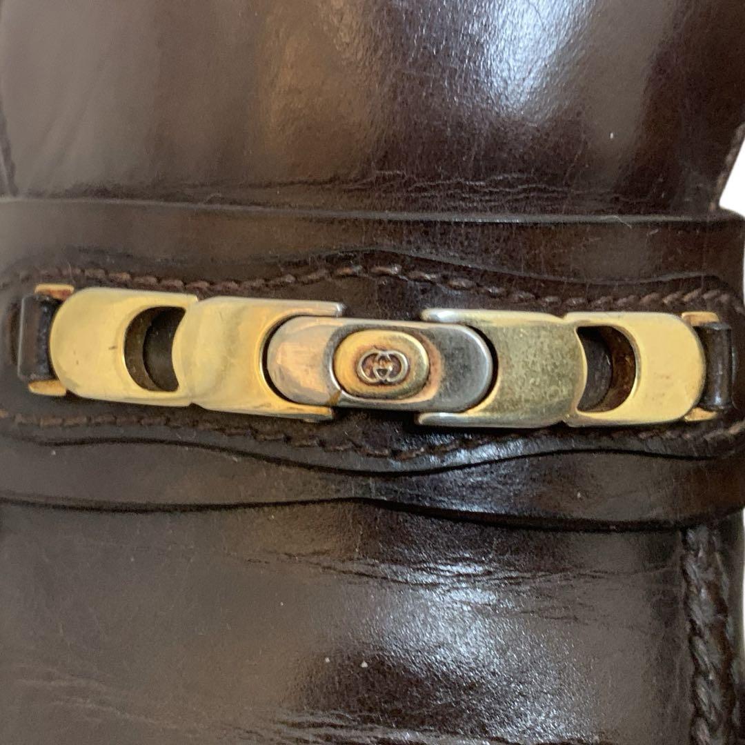 OLD GUCCI オールドグッチ 70s ITALY製 レザーローファー 39
