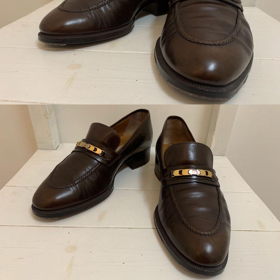 OLD GUCCI オールドグッチ 70s ITALY製 レザーローファー 39