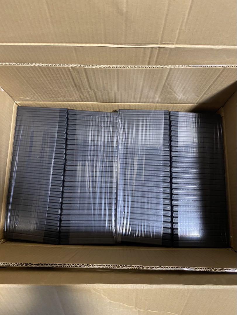 未使用品　DVD空ケース トールケース 黒 シングル180枚 Blu-ray