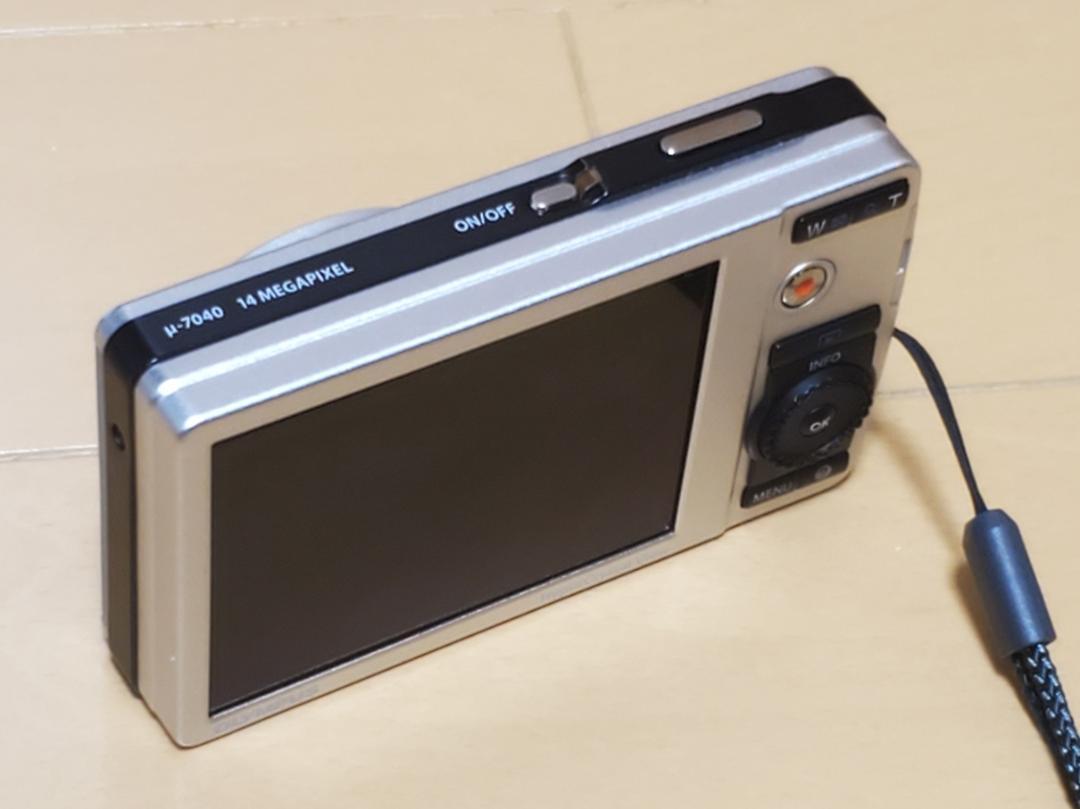 美品】OLYMPUS オリンパス μ-7040 ライトブルー