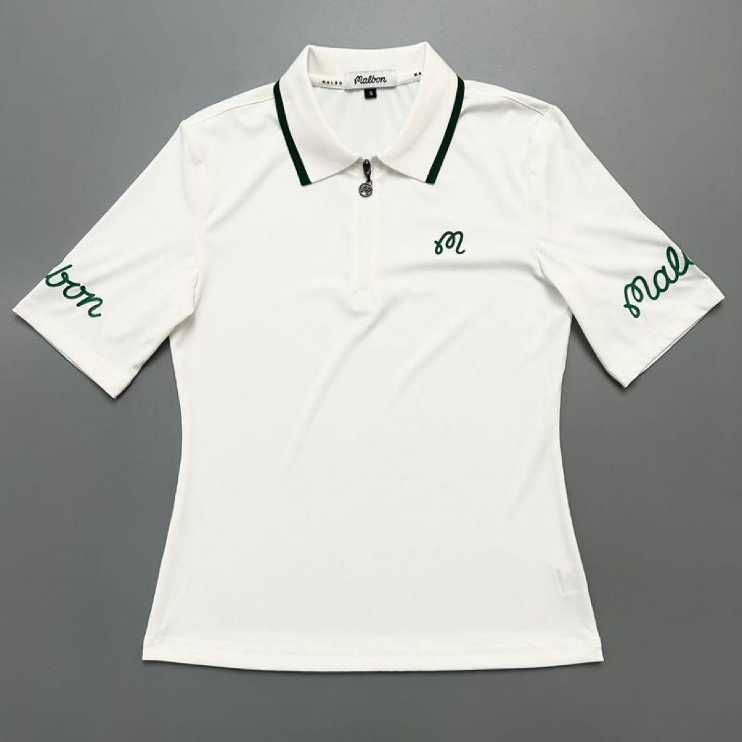 Malbon golf マルボンゴルフウェア レディースポロシャツ ゴルフ半袖