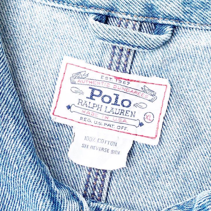 HOT定番 USA製 -Polo RALPH LAUREN- DENIM JACKET bvBJP-m82402570923 爆買い低価