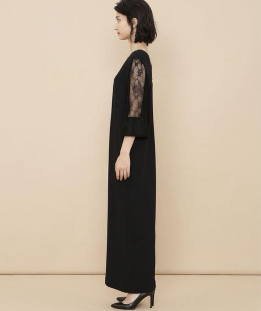 極美品＊ADAM ET ROPE' レース　スリーブ　ロンパース　アダムエロペ