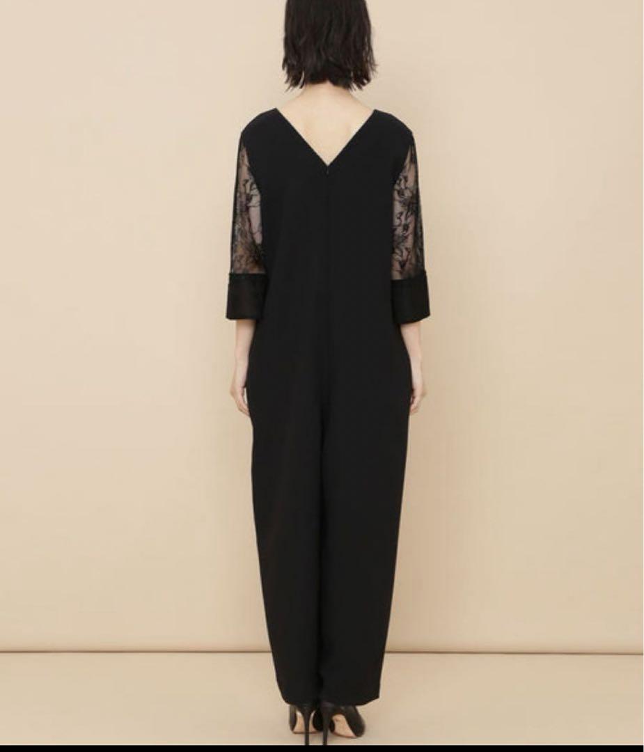 極美品＊ADAM ET ROPE' レース　スリーブ　ロンパース　アダムエロペ