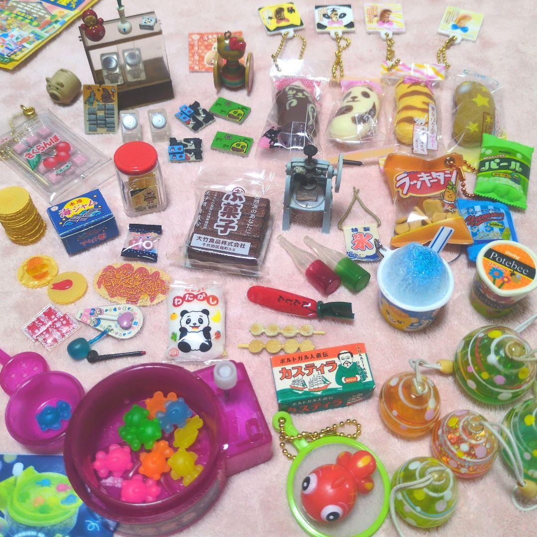 駄菓子屋　リーメント　ミニチュア　ぷちサンプル　金魚すくい　かき氷　ヨーヨー　他