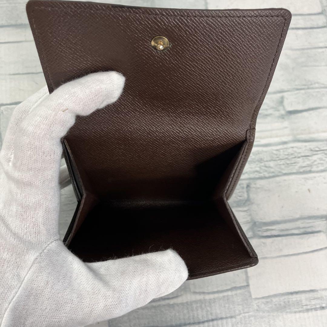 極美品　55 LOUIS VUITTON ルイヴィトン　二つ折り財布　Wホック
