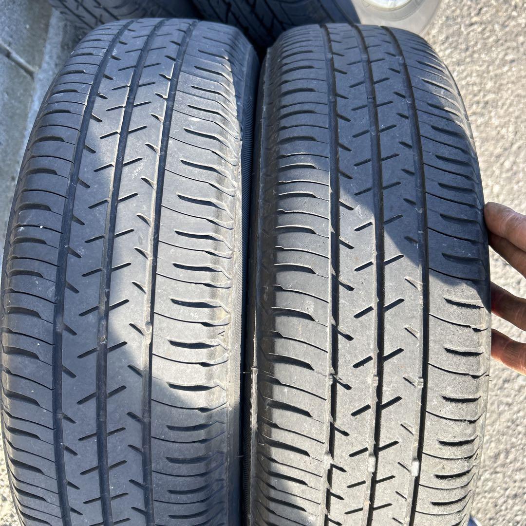 日産純正品155|65R14 アルミホイールノーマルタイヤ４本セット
