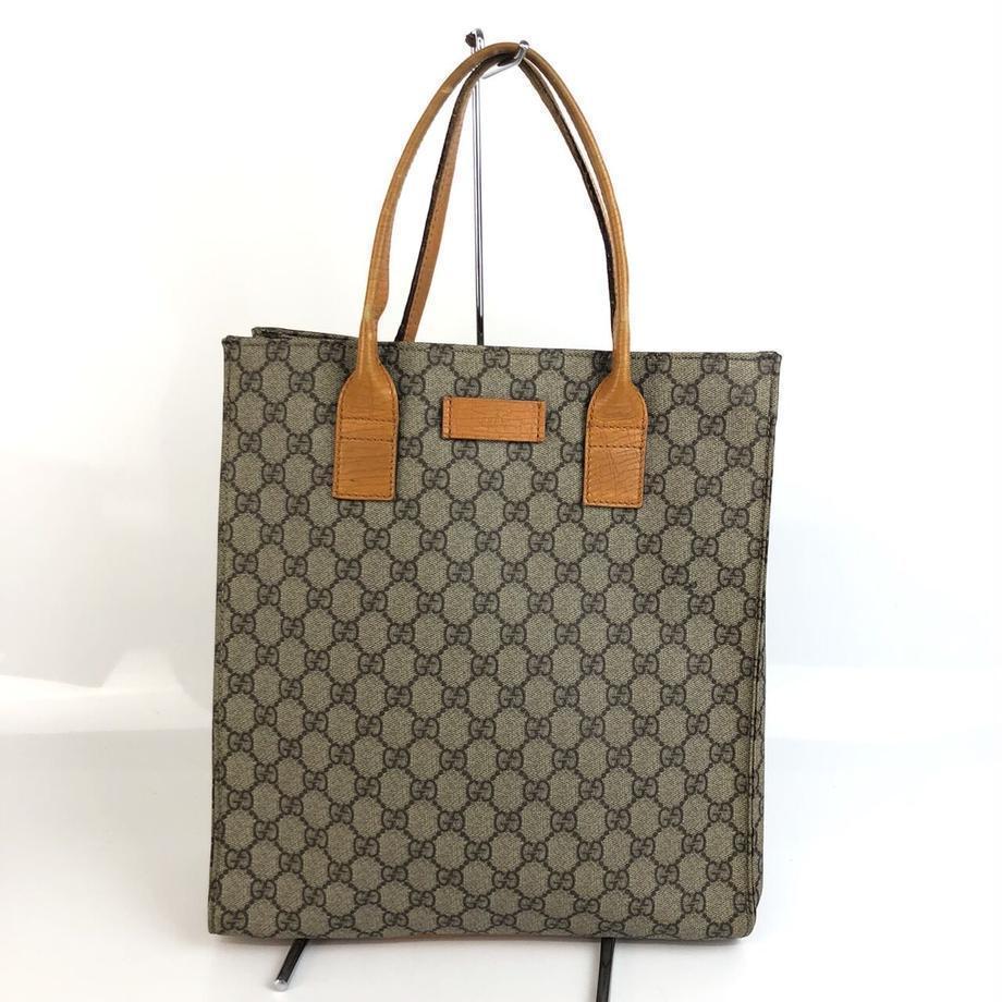 GUCCI グッチ GGスプリーム トートバッグ ブラウン ブラウン ブランド