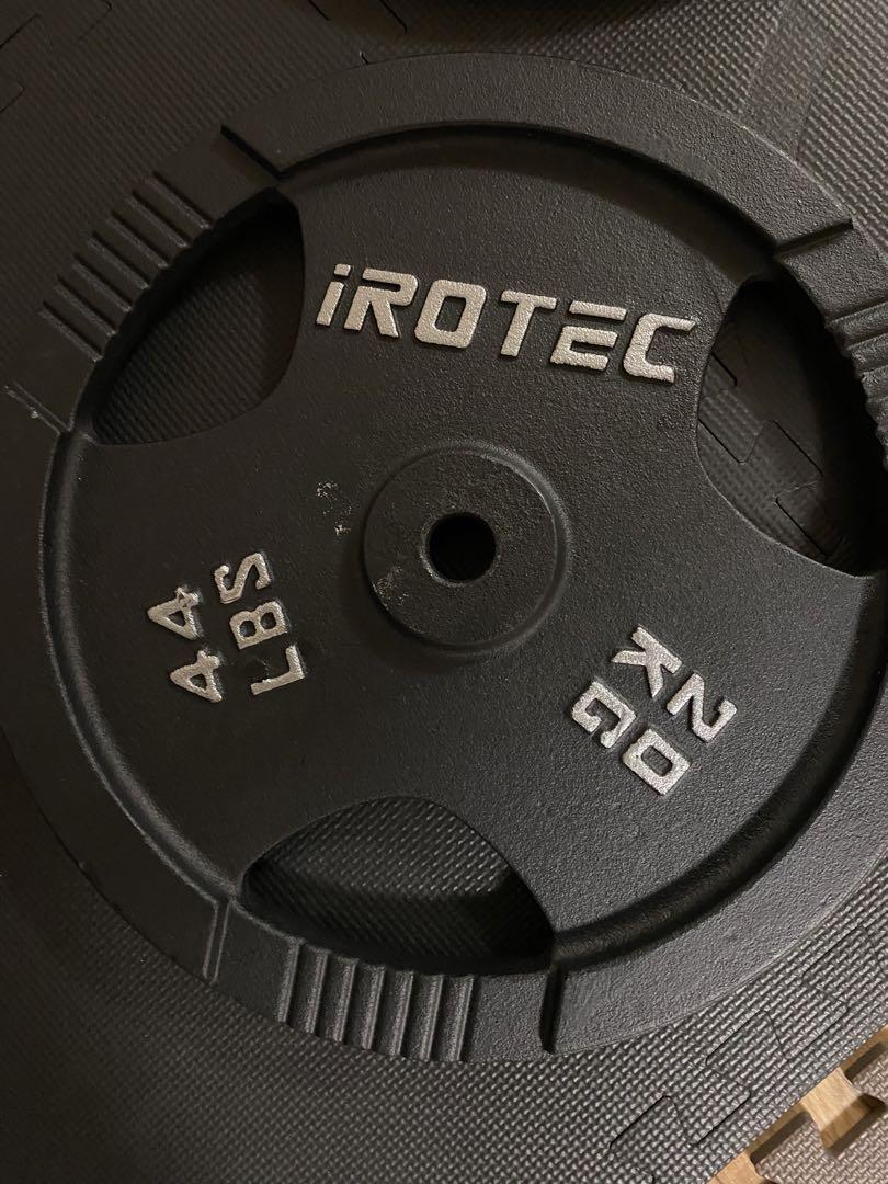 iROTEC アイロテック　20kg 44 lbs ダンベルプレート