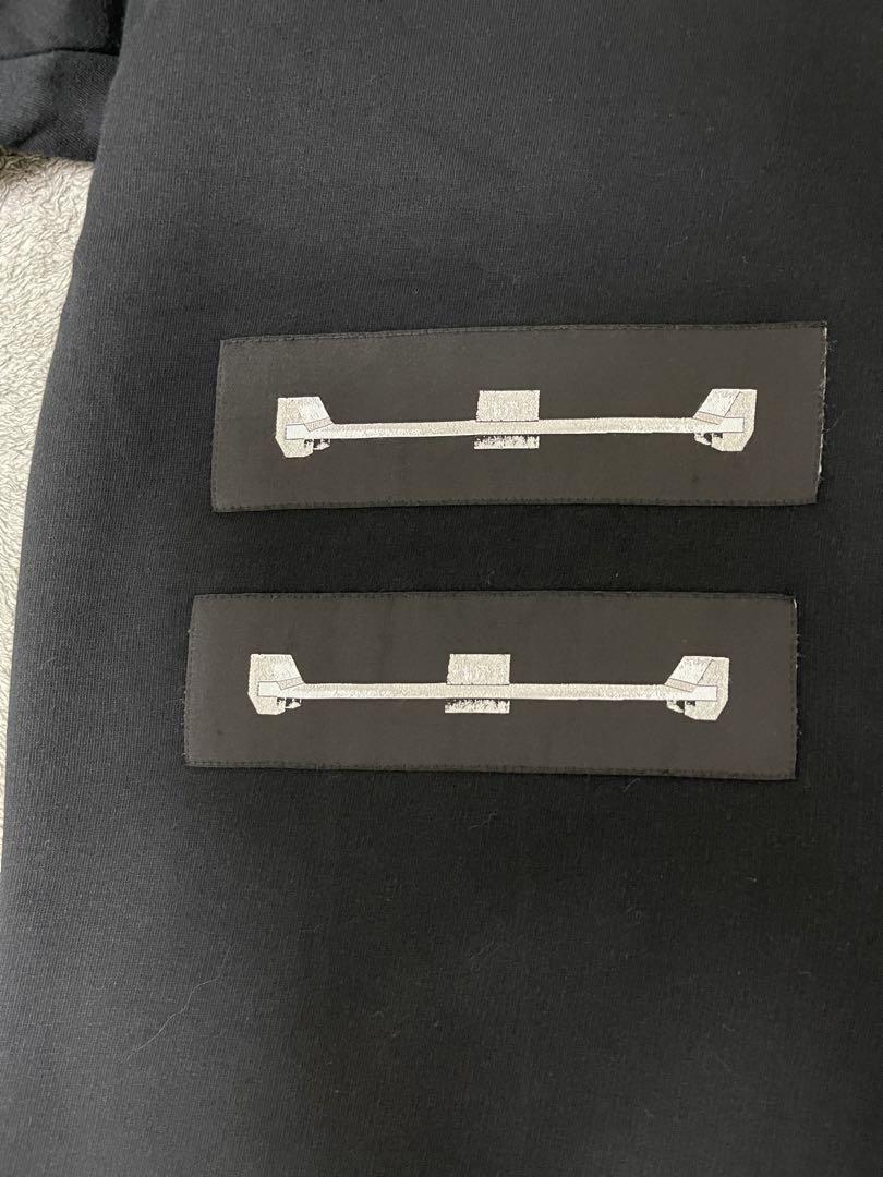 F RICKOWENS DRKSHDW PATCH JUMBO SWEATTEE