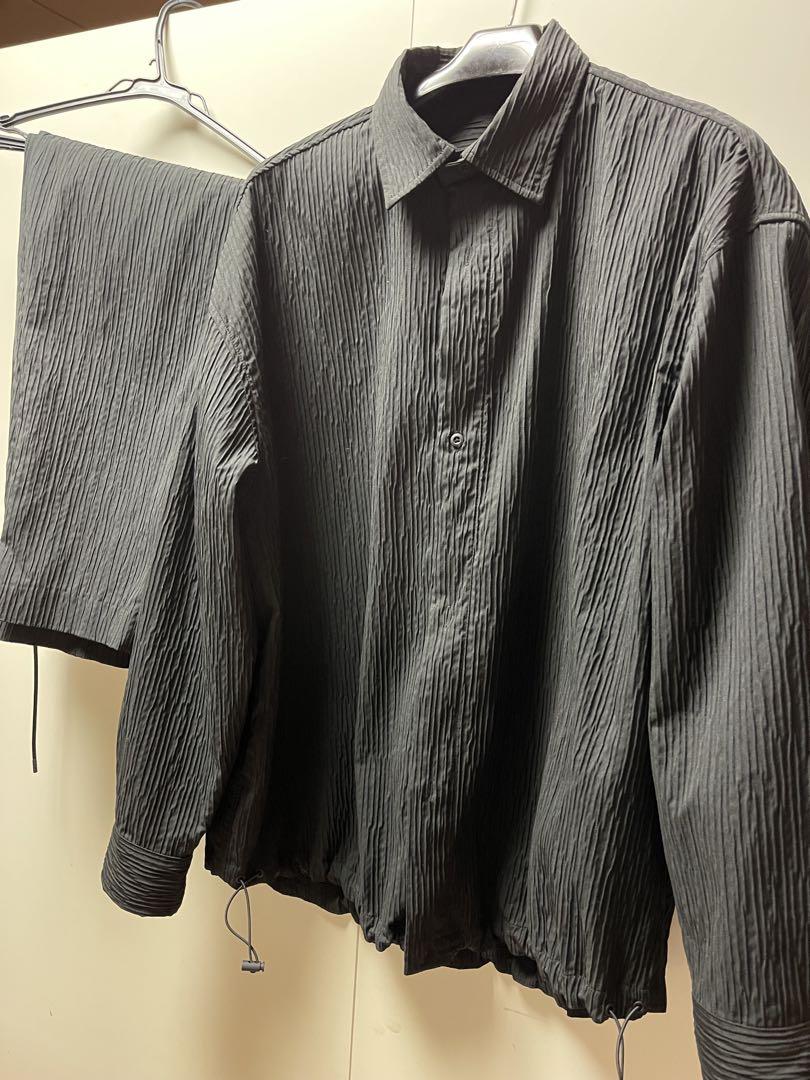 ZARA プリーツセットアップ ブラック L