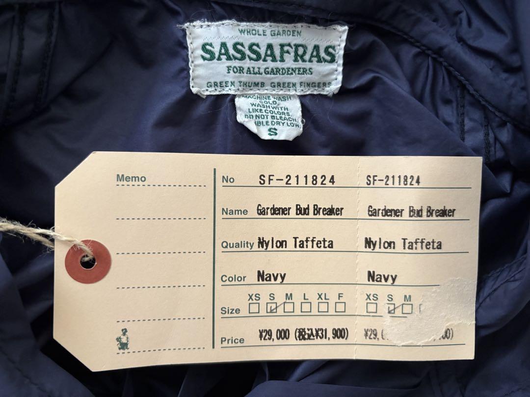 ジャケット・アウター SASSAFRAS Gardener Bud Breaker