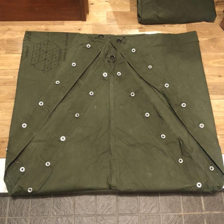 軍幕屋】希少☆ノルウェー軍幕☆テント☆4枚組☆野営 軍幕屋】希少☆ノルウェー軍幕☆テント☆4枚組☆野営
