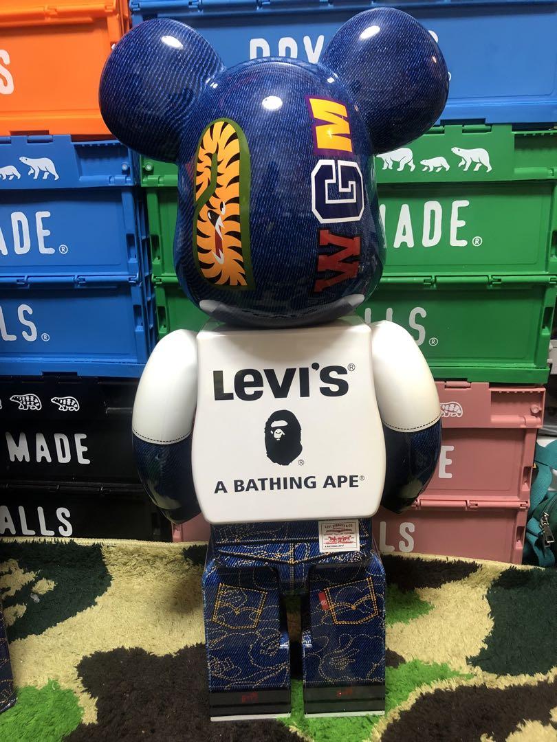 BAPE BEARBRICK X LEVIS 1000% 国内正規品
