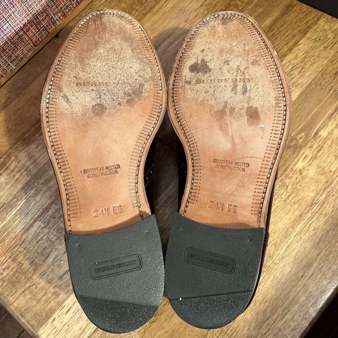 美品　バーバリー　ロンドン　タッセルローファー　革靴　ファッション