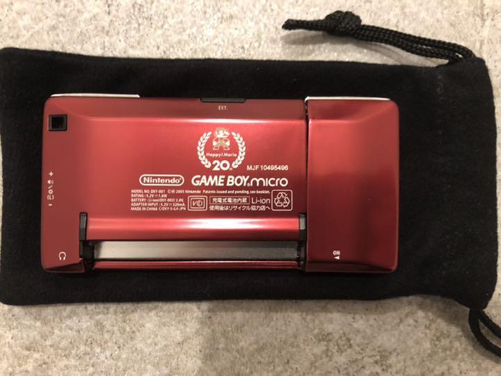 ゲームボーイミクロ  ファミコン スーパーマリオ20周年 Nintendo ゲームボーイミクロ 20th ファミコンver.