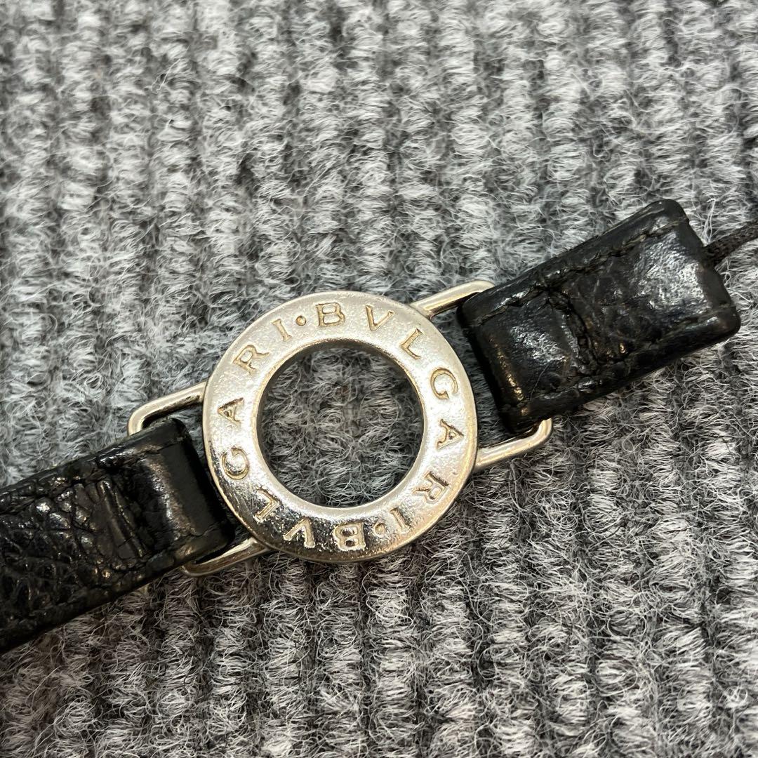 新品 BVLGARI ブルガリ ストラップ チャーム ロゴ BVLGARI ブルガリ ストラップ ロゴリングチャーム レザー 3350