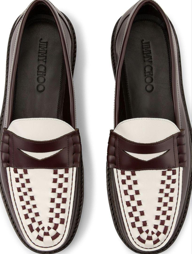 JIMMY CHOO チェック柄 ローファー