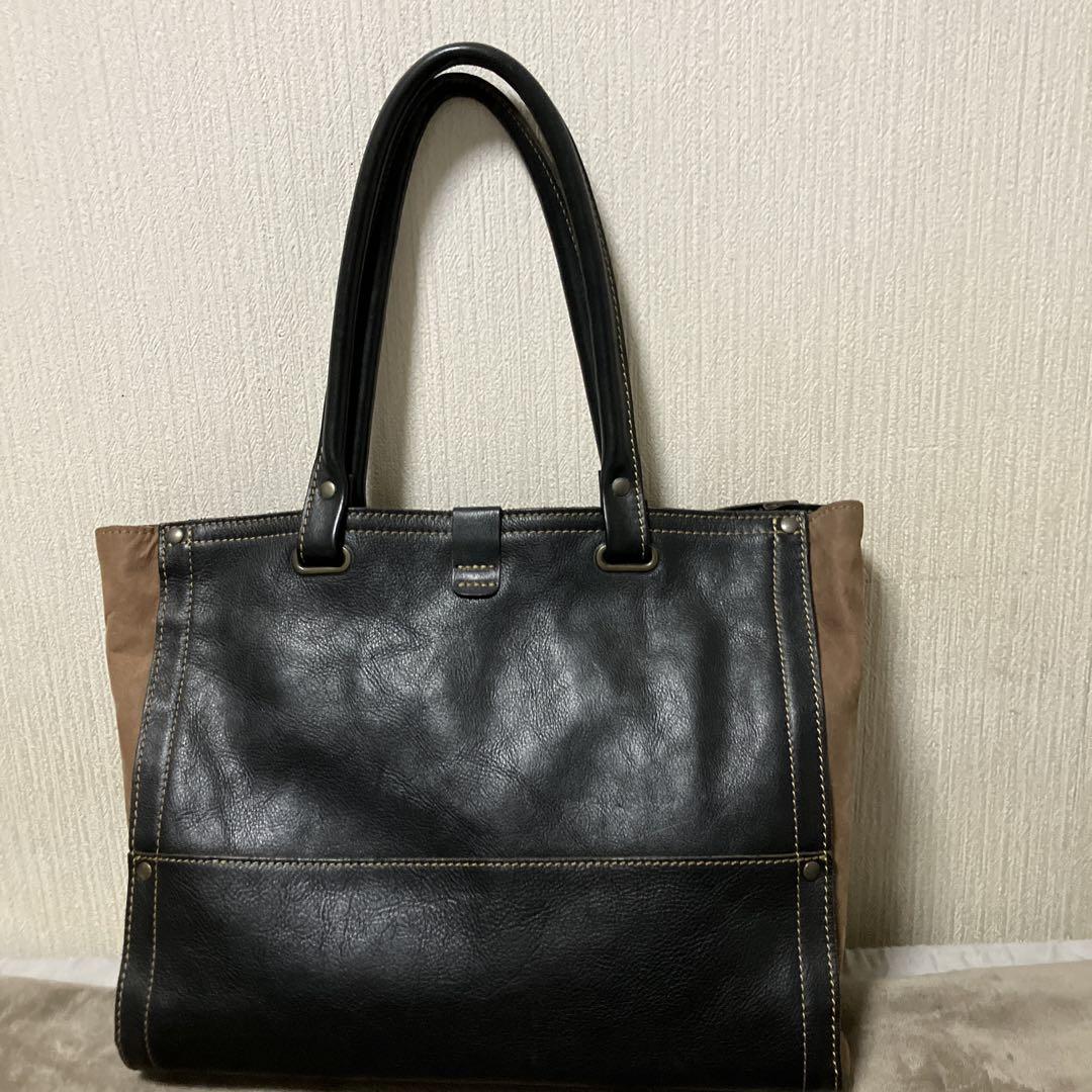 トートバッグ 黒|茶