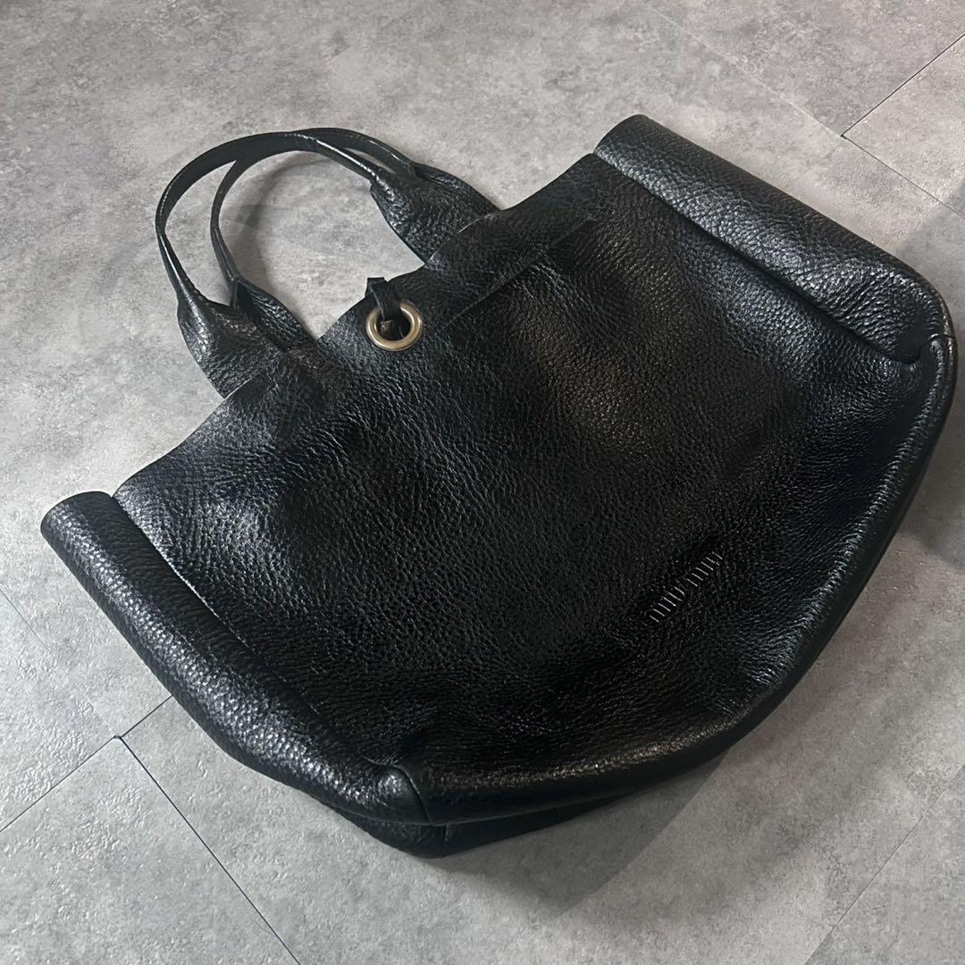 希少❗️】archive miumiu レザー トートバッグ vintage 黒