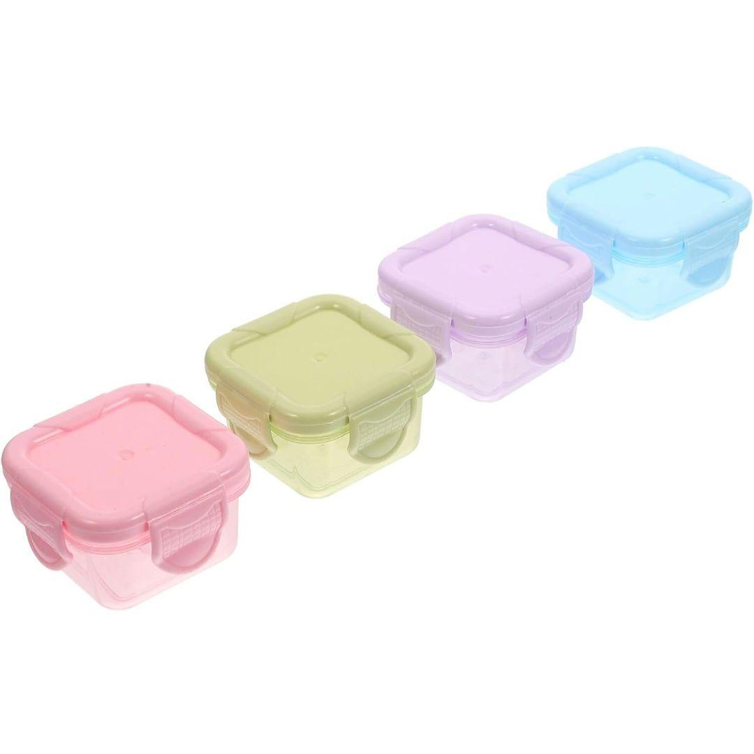 ミニタッパー 4個 食品 保存容器 レンジ対応 食洗機対応 弁当箱 離乳食