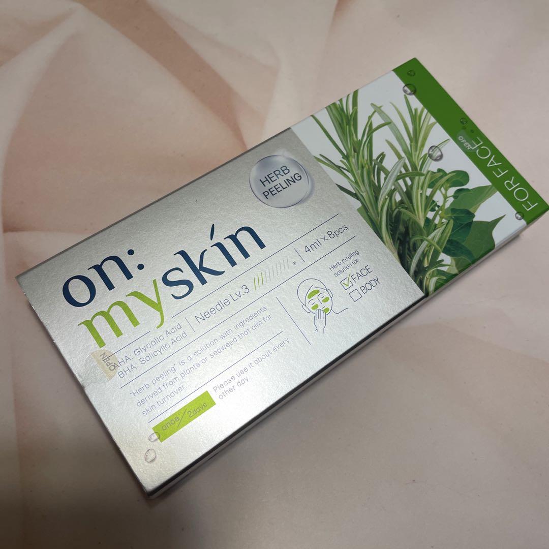 【新品未開封】on: myskin ハーブピーリング 4ml×8包　5箱セット on: myskin ハーブピーリング 4ml x 8本 - メルカリ