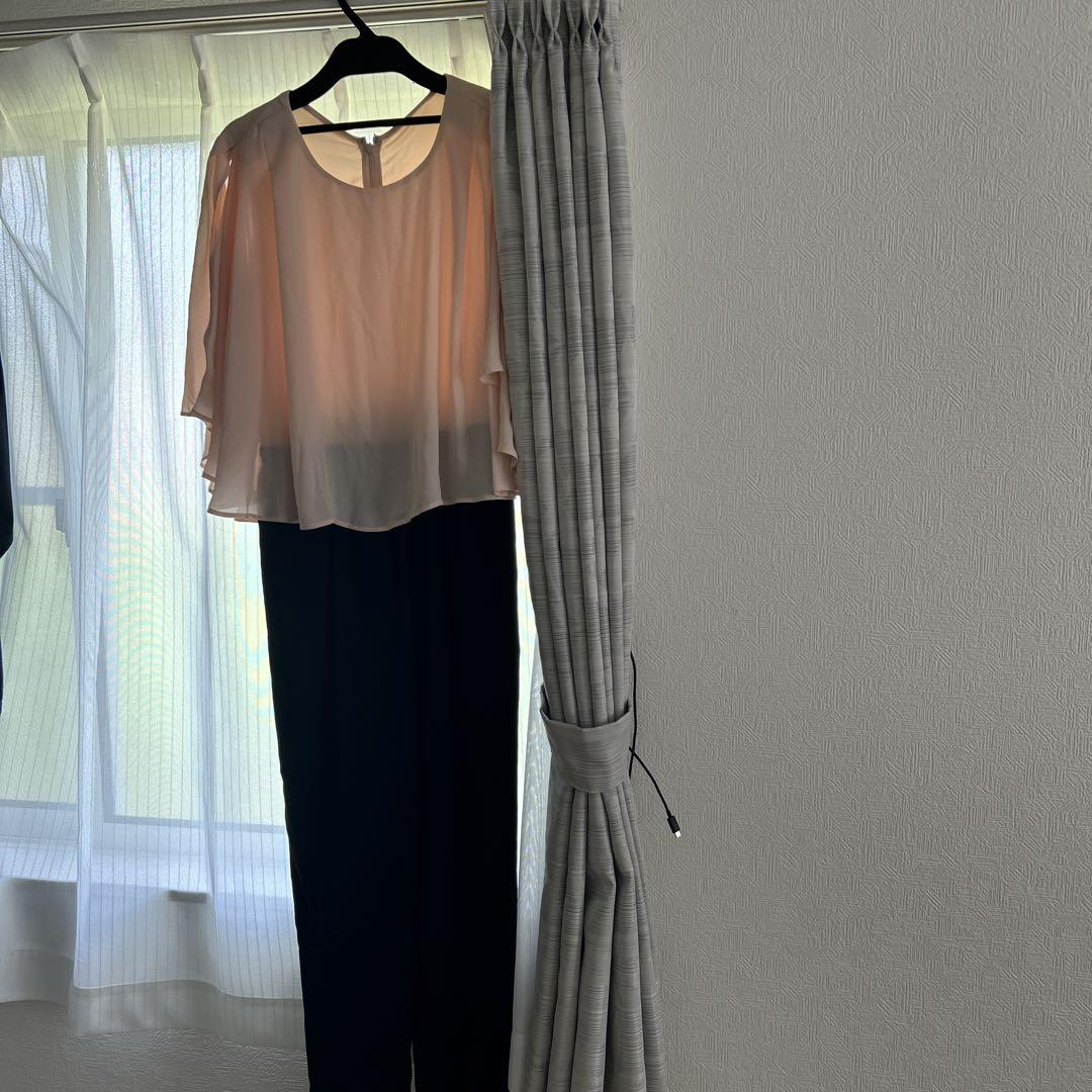 ベージュ シフォン セットアップ