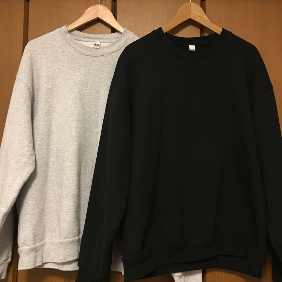 ロサンゼルスアパレル　黒＆グレー　2枚セット　Lサイズ