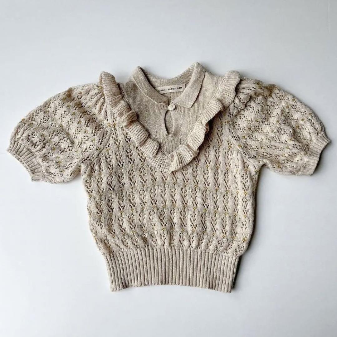 soor ploom  Nancy Knit Top - milk 2y