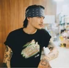 ✨キムタク着用✨ネイビー★クロス柄★ヴィンテージ★USA製★バンダナ ✨キムタク着用✨ネイビー★クロス柄★ヴィンテージ★USA製★バンダナ