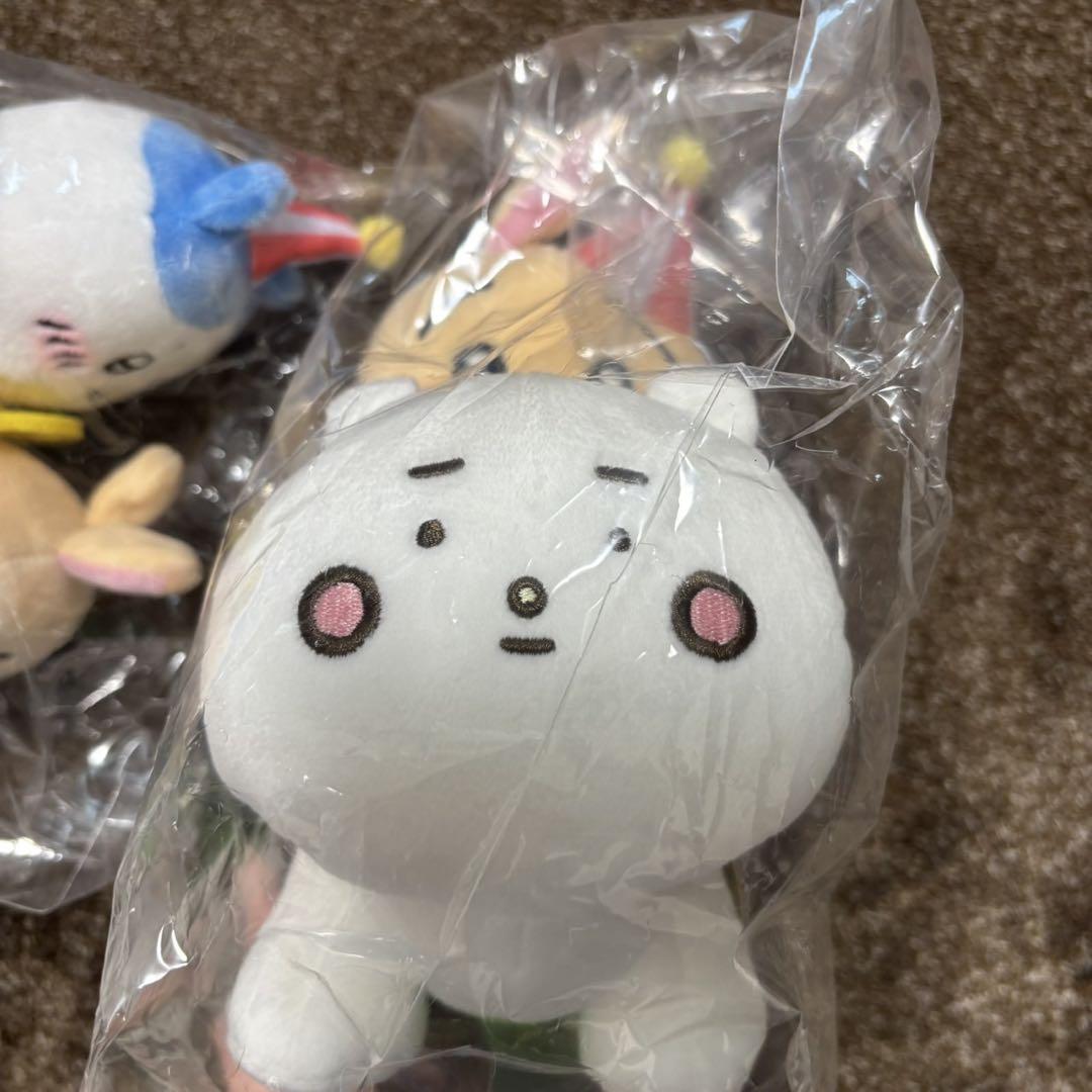 ちいかわ ぴーぽぽぬいぐるみ 3種セット ノベルティ2点付き