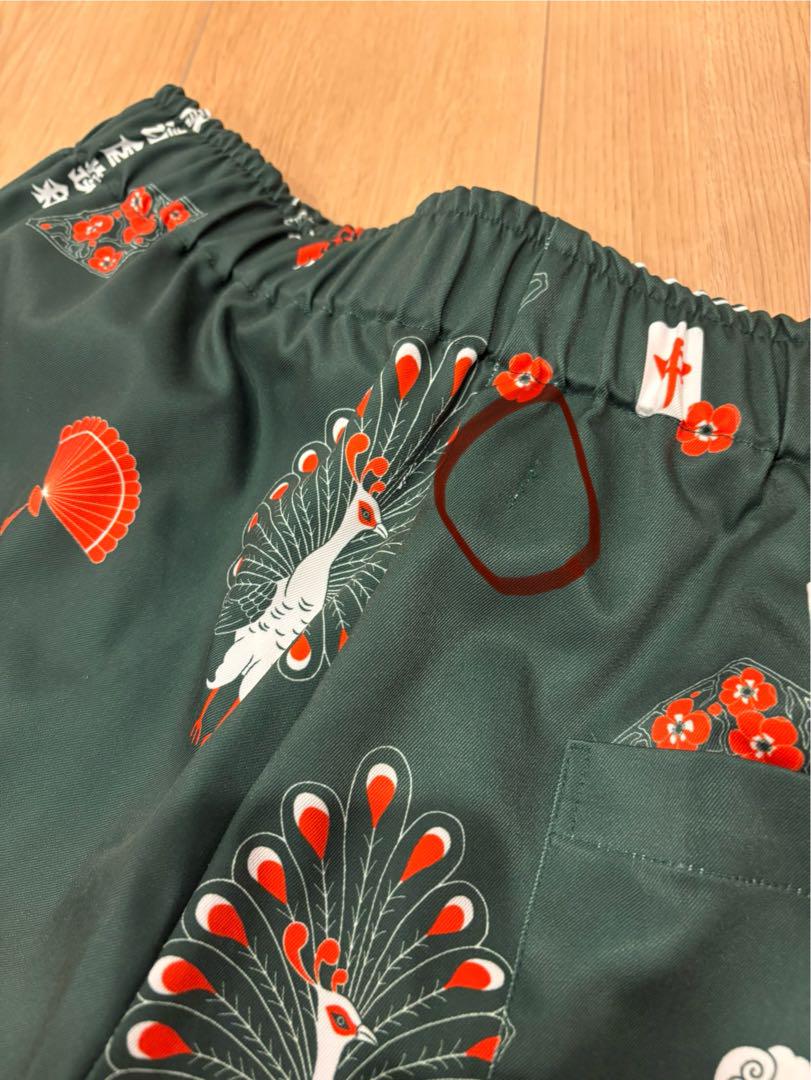 eanbe 麻雀 SHORT PANTS / GREEN 麻雀 SHORT PANTS / GREEN – Eanbe