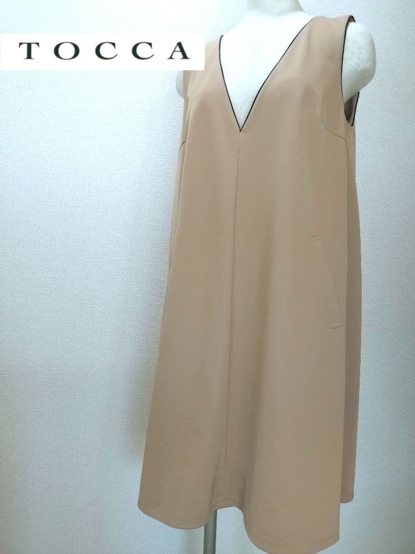 【美品】TOCCA トッカ　ノースリーブワンピース ジャンスカ　洗える