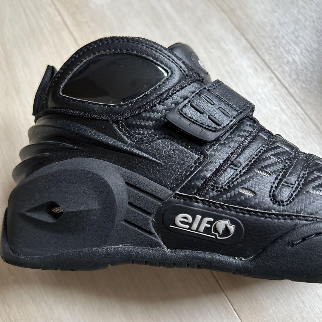 バイクシューズ　elf  黒　26