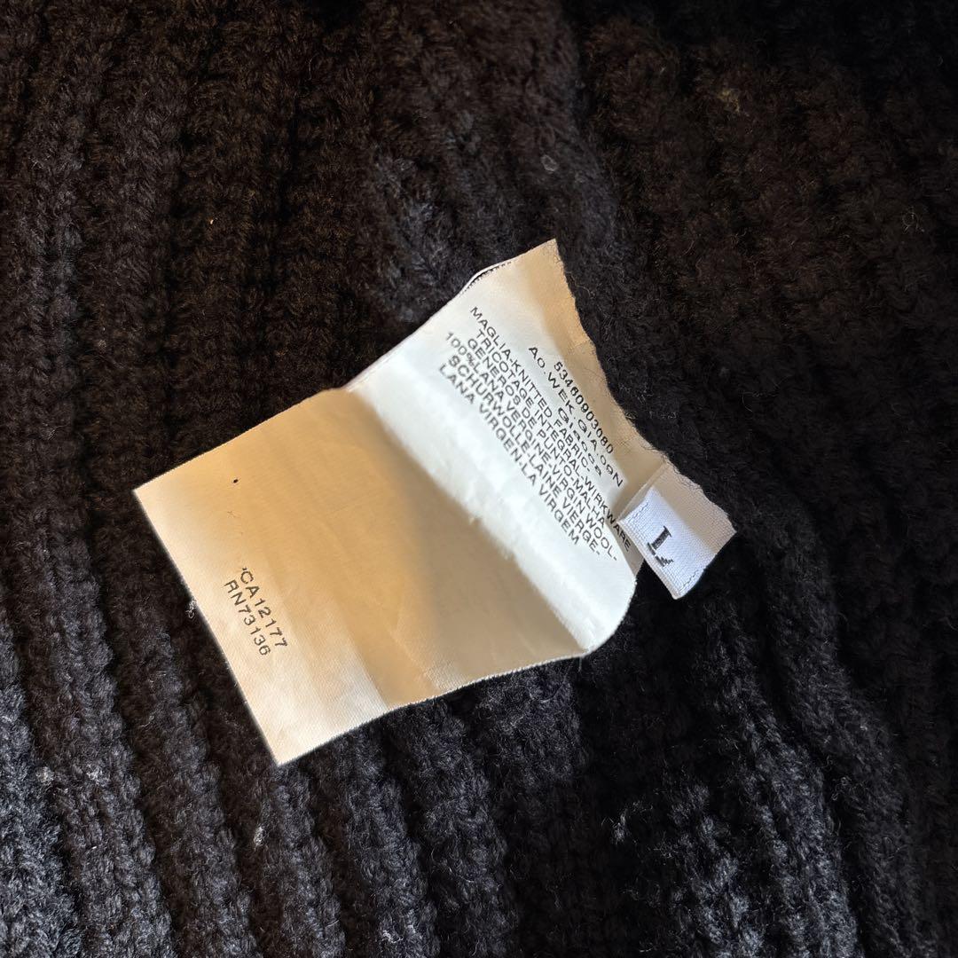 Max Mara. weekend 黒ニットカーディガン ボタン付き