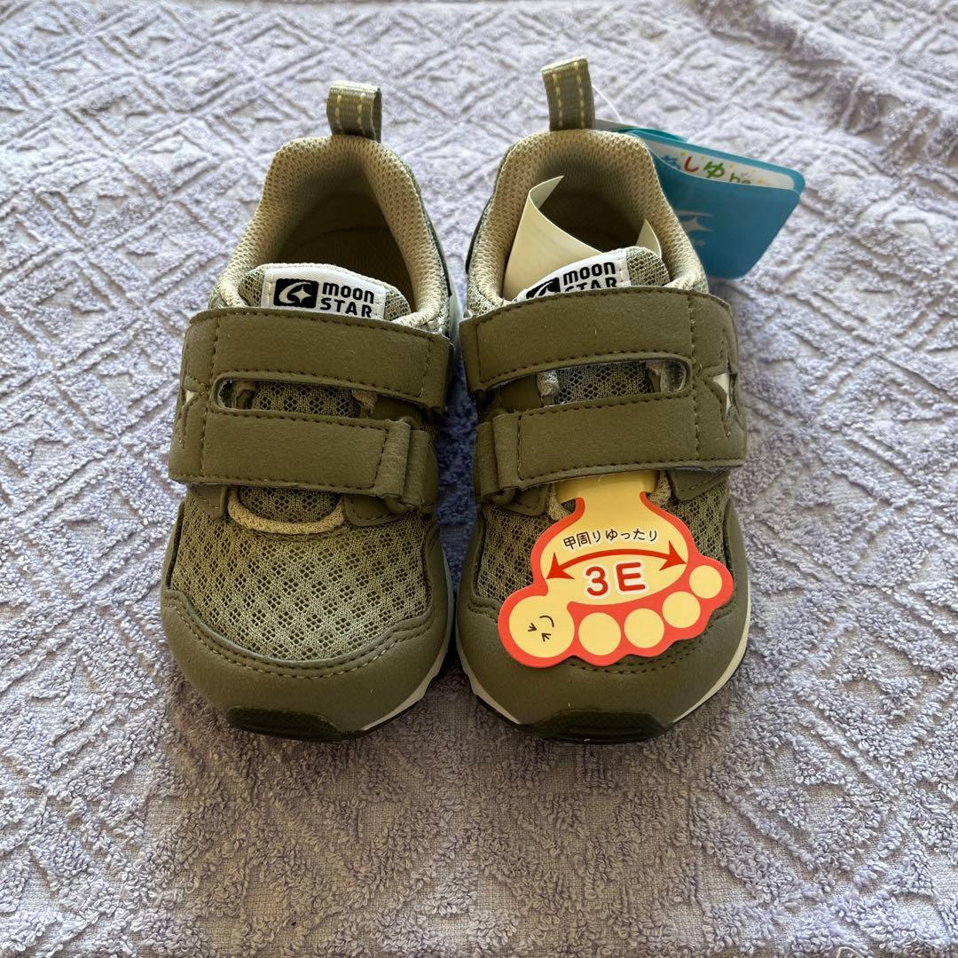 【新品】　ムーンスター　スニーカー　幅広3E 15cm