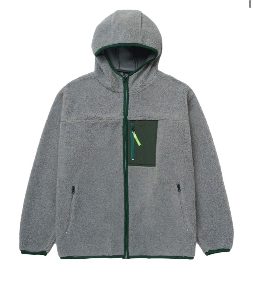 46 割引l有名なブランド 大人気 Huf リバーシブル L ハフ ラバータグ フリース バックイラスト ブルゾン メンズl Aci Md